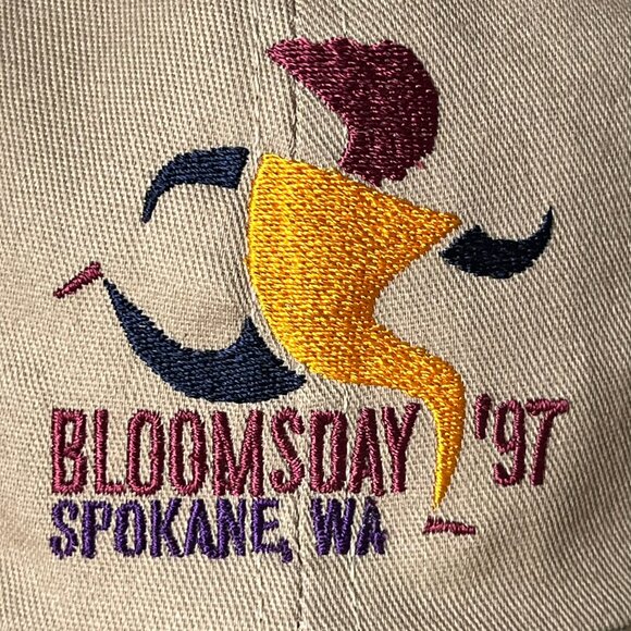NWT 1997 Spokane WA Lilac Bloomsday Run Ball Cap Hat Beige Unisex Vintage USA - Picture 4 of 12